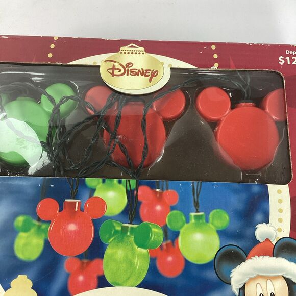 Vintage Gemmy Disney Mickey Mouse Musical Christmas Blinking String Lights Works - Picture 2 of 8